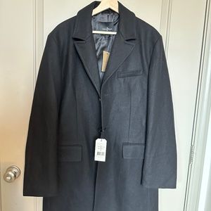 Men's Cole Haan Black Wool Coat